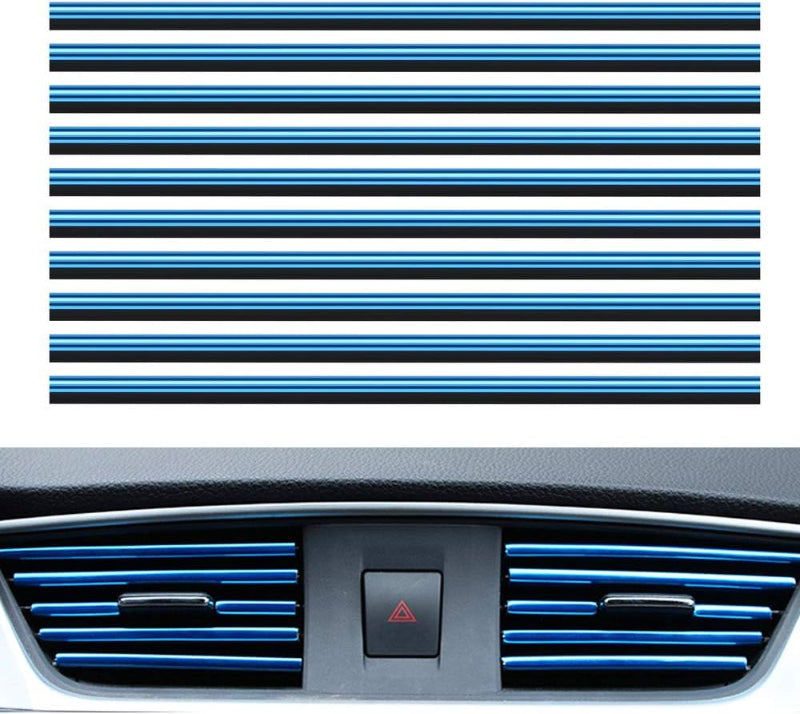 Car AC Vent Trim Decorative Strips 10-Piece Set