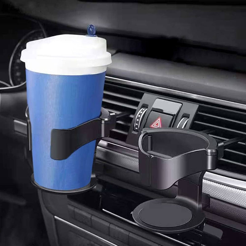 Car AC Vent Drink Bottle Cup Holder Black