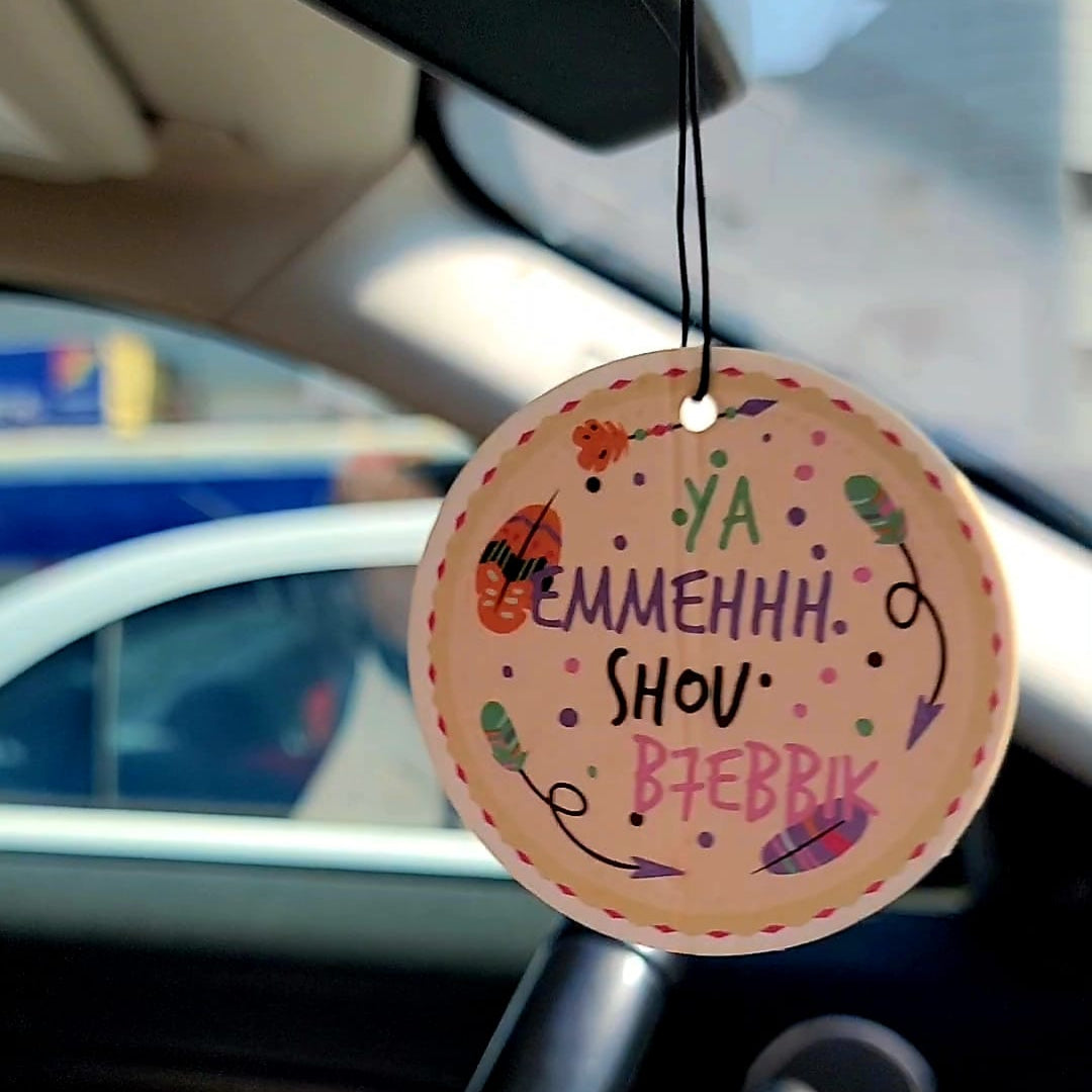 Car Freshener Bubble Mother Design "Emmeh Shu Bhebik"