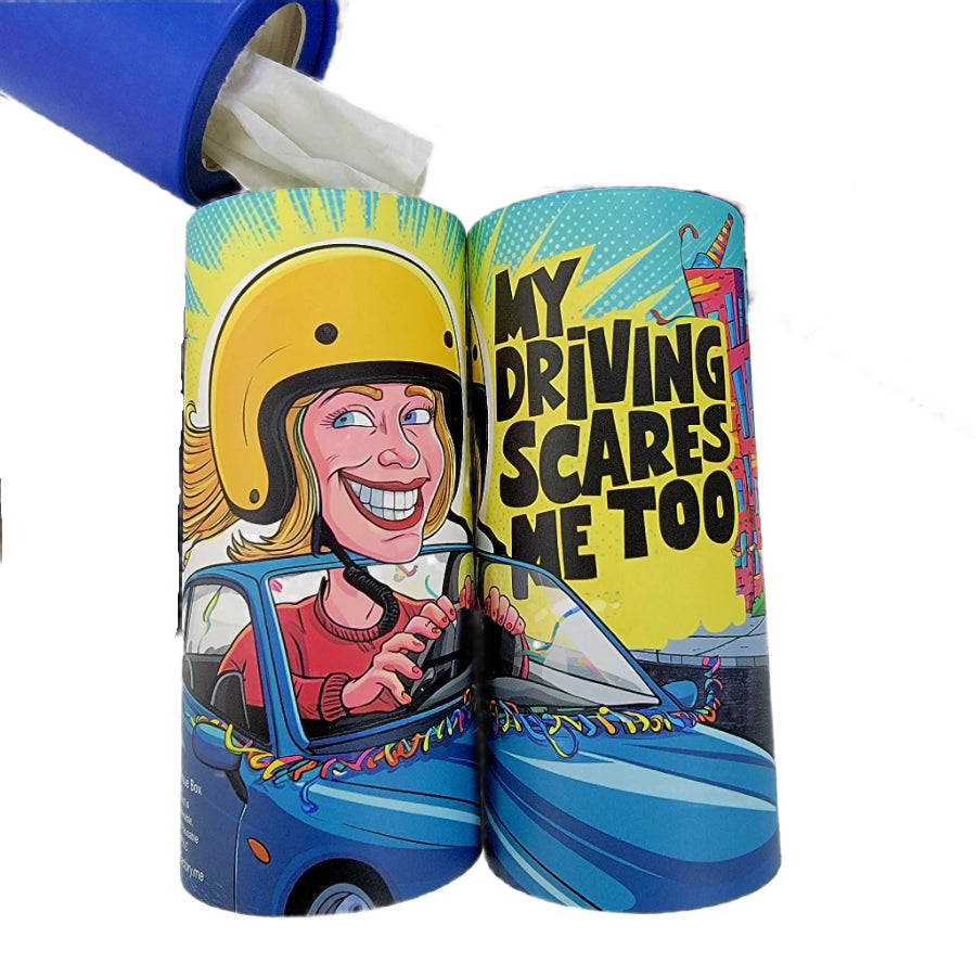 Refillable Cup Napkins Tissue Box Him/Her