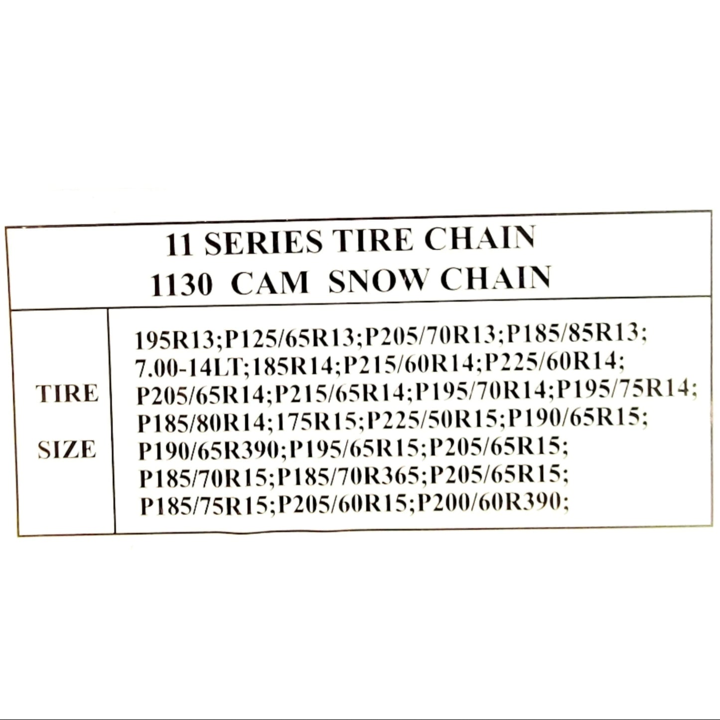 GS Snow Chain For Tire Wheels TUV 16 MM 11 Series - 2 Pcs