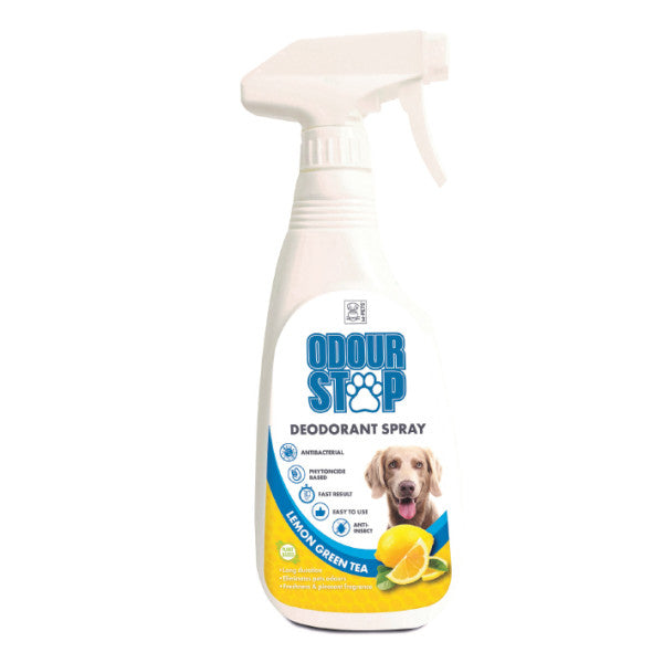 M Pets Odour Stop Deo Spray Lemon Green Tea 500 ml