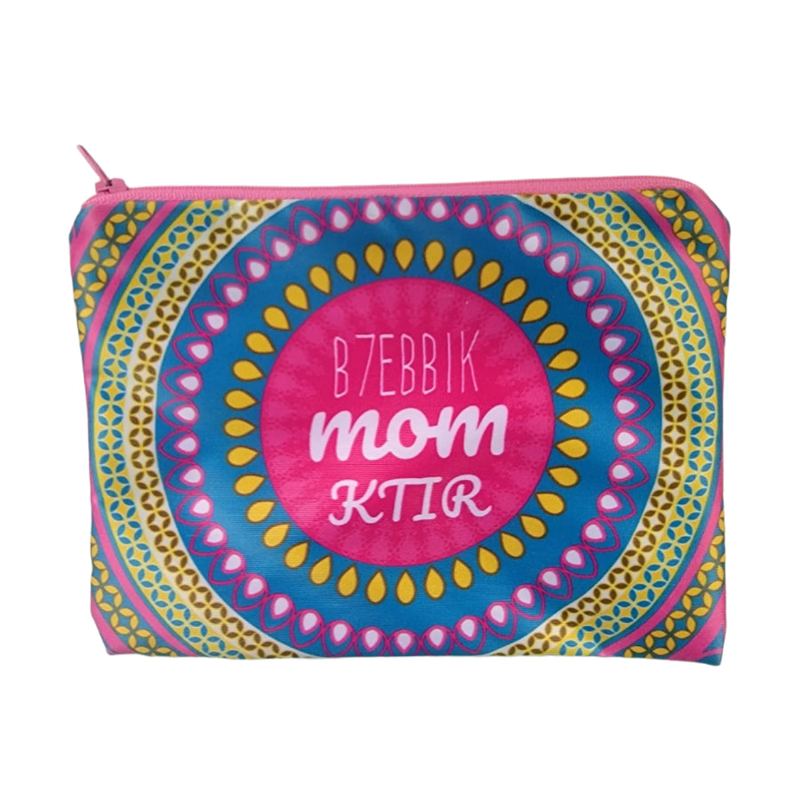 Mom's Small Pouch Bag Multi Purpose Mandala 20x14 cm