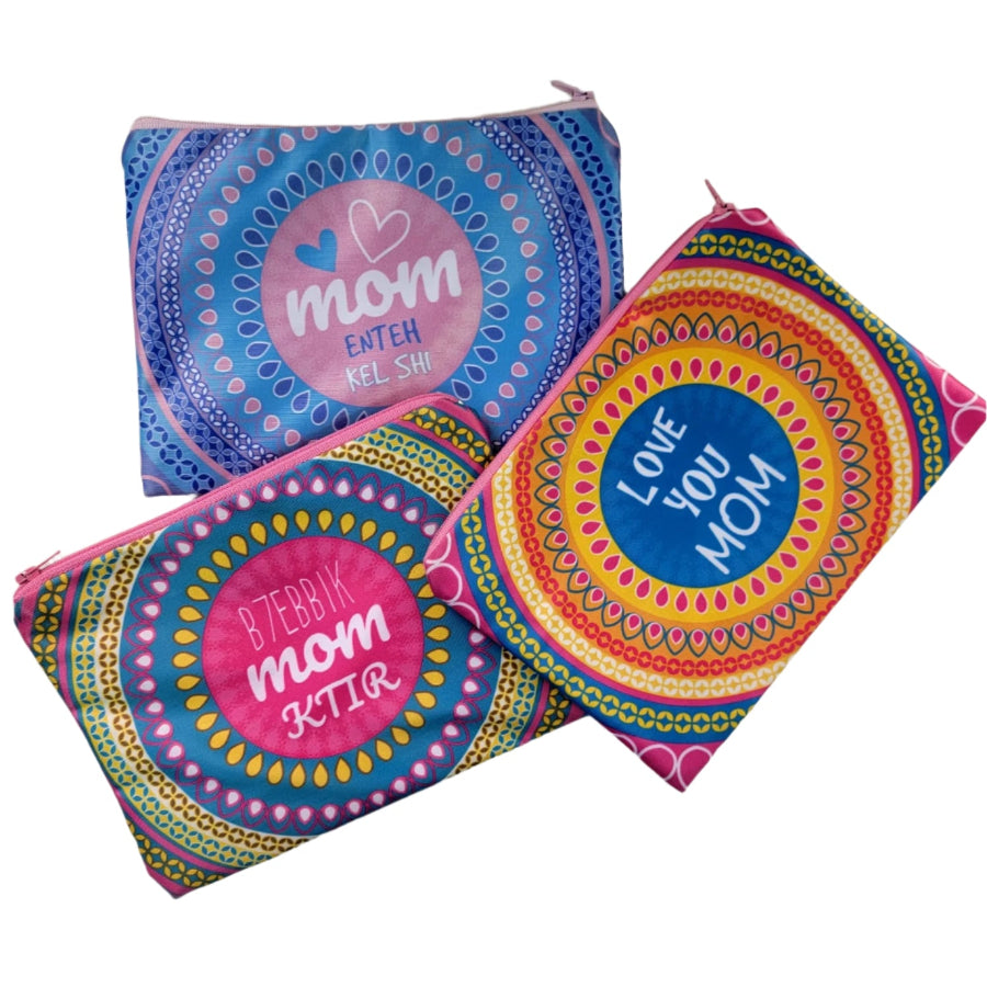 Mom's Small Pouch Bag Multi Purpose Mandala 20x14 cm