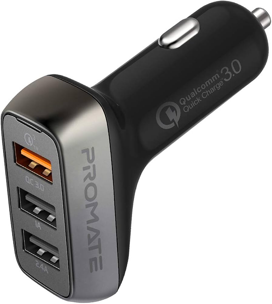 PROMATE Car 35W Quick Charger 3 USB Ports