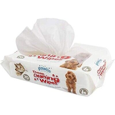 Pawise Pet Cleaning Wipes Alcohol Free 70 ct