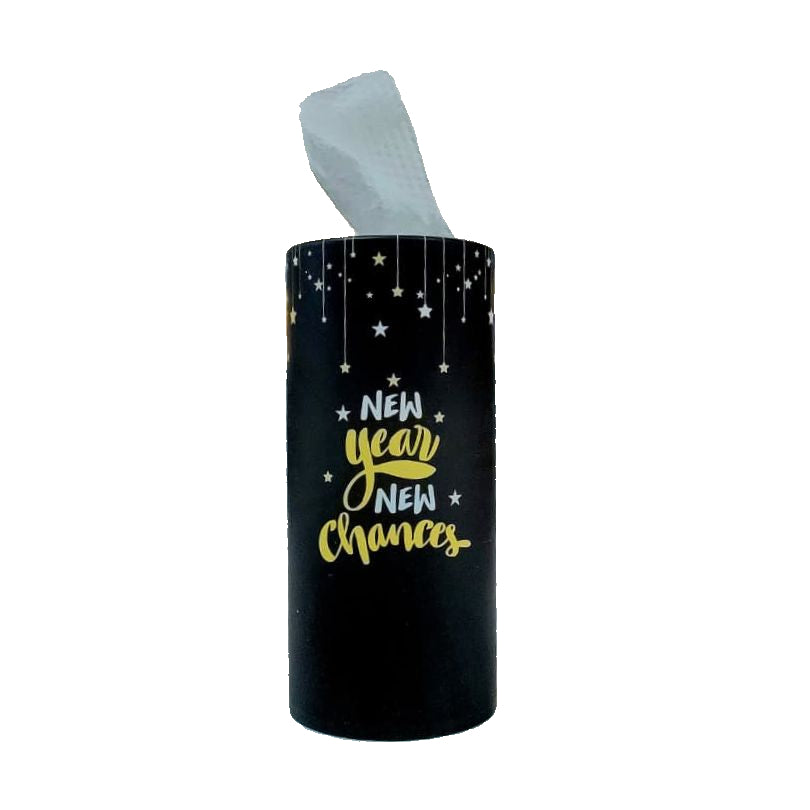 Refillable Cup Tissue Box "New Year"