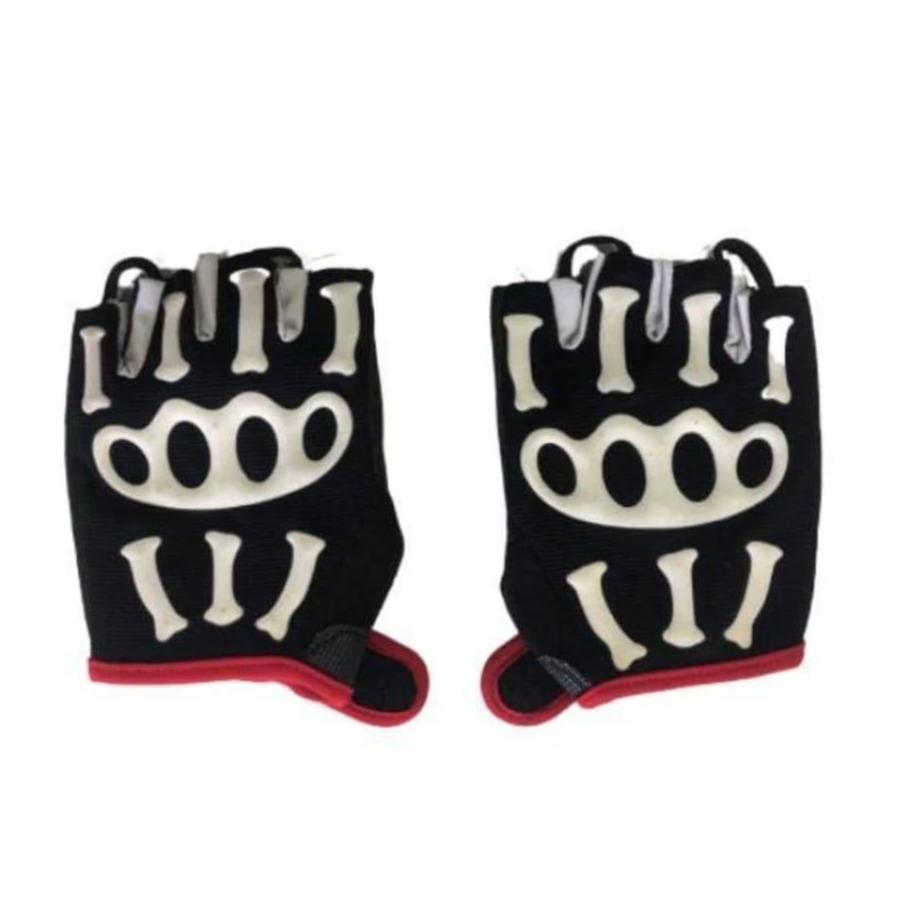 Spakct Unisex Biking Gloves Black & White