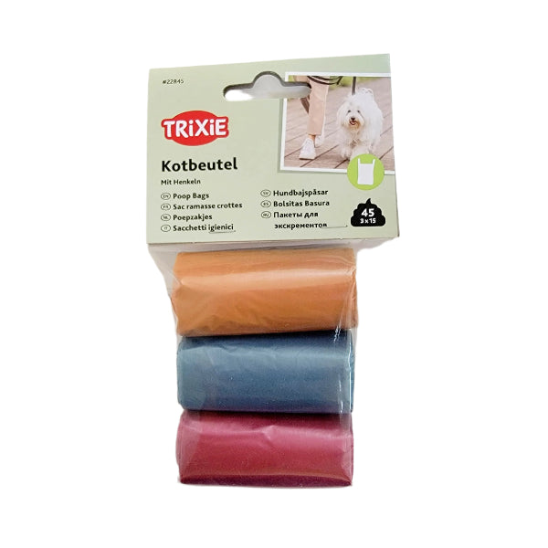 Trixie Poop Bags w handles 3x 15 ct