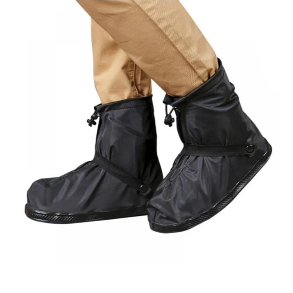 Oil & Gaz Snow Water Proof Rain Boot Cover Black Unisex Short 24 cm +Bag