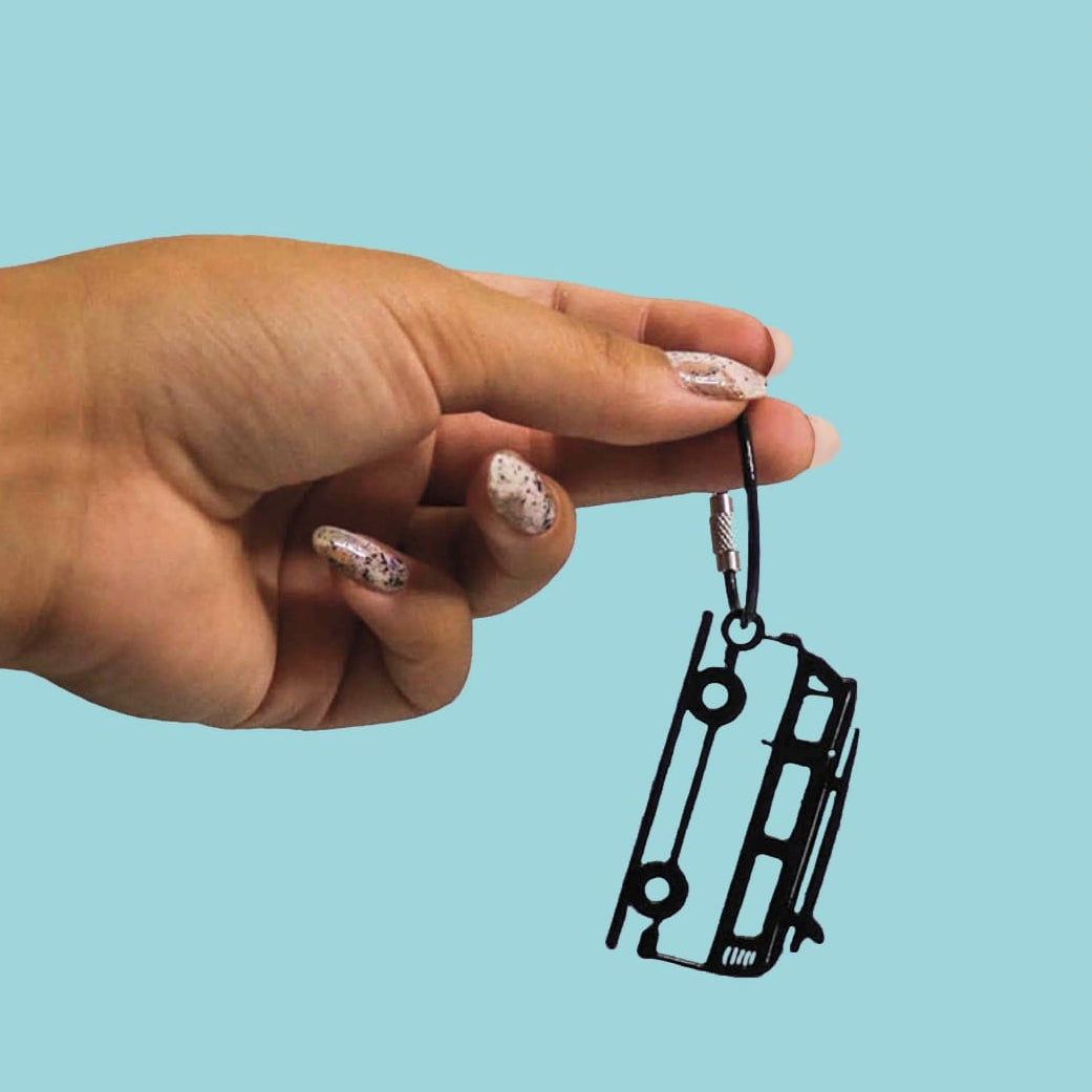 Steel Key Chain Bus Van