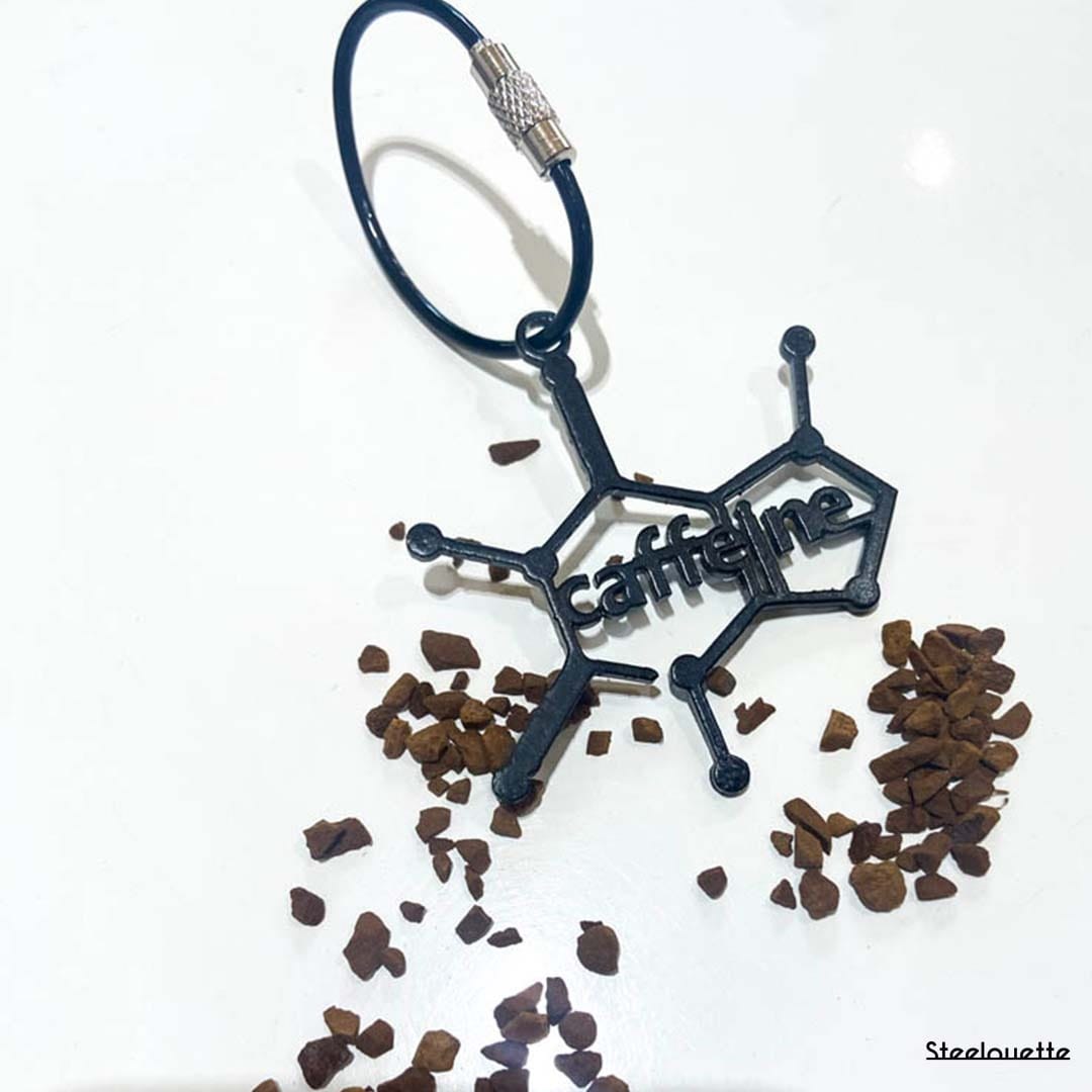 Steel Key Chain Caffeine