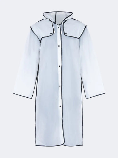 Oil and Gaz Transparent Waterproof Rain Poncho