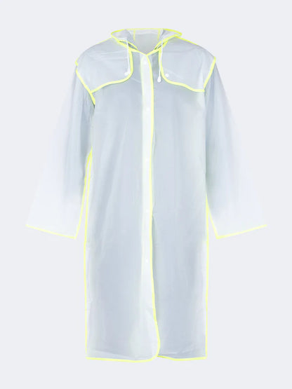 Oil and Gaz Transparent Waterproof Rain Poncho