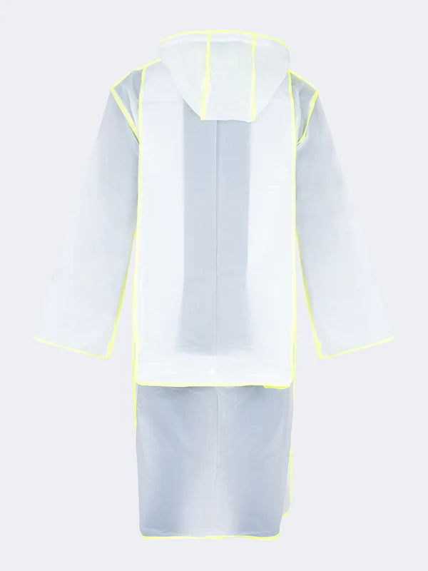 Oil and Gaz Transparent Waterproof Rain Poncho