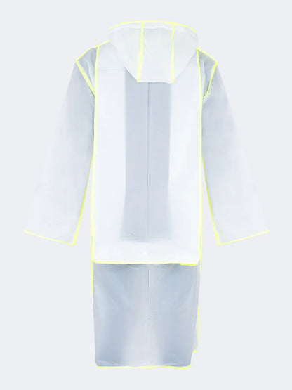 Oil and Gaz Transparent Waterproof Rain Poncho