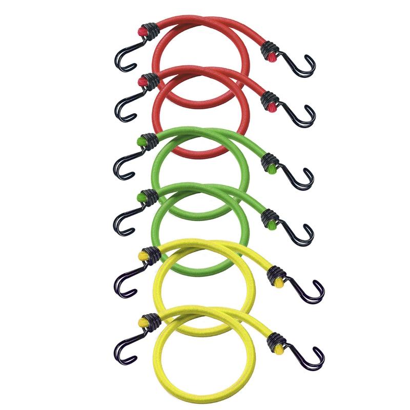 Bungee Cords 10 mm x 150 cm   / x6 ct