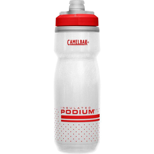 CAMELBAK Podium Bike Water Bottle 620 ml Clear/Red