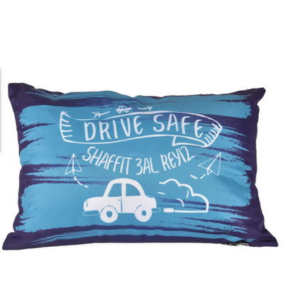 Car Pillow Washable Cover Double Design 35x25 cm