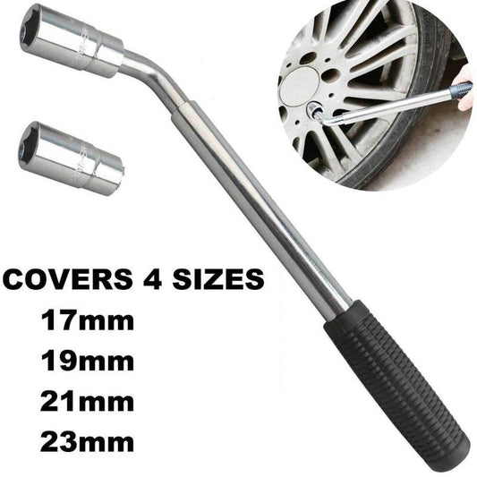 Car Wheel Nut Lug Wrench L | 17, 19, 21, 23 mm