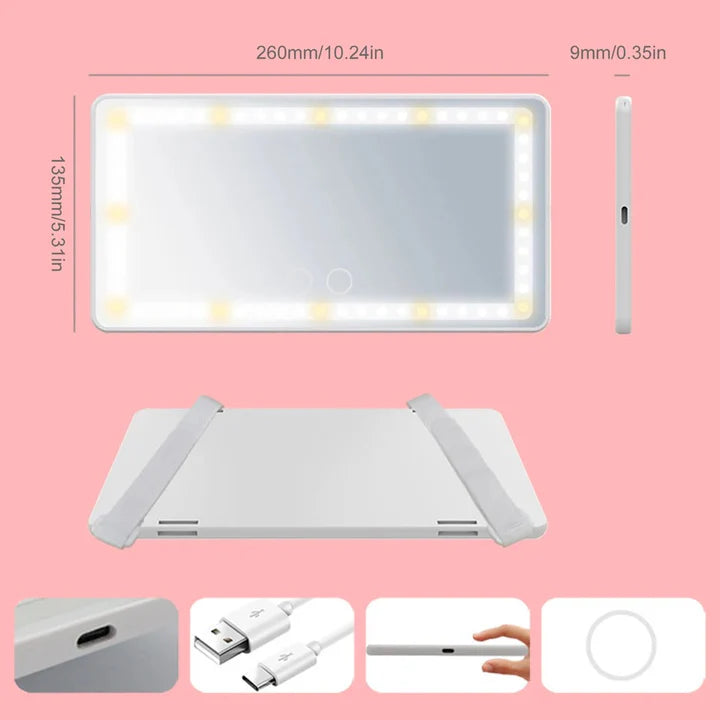 LED Car Sun Visor Vanity Mirror