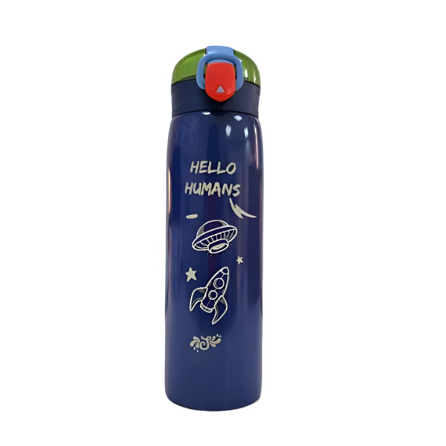 Double Wall Stainless Steel Bottle Blue 500 ml