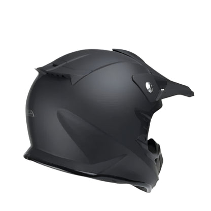 Black motorcycle helmet