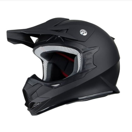 Black motorcycle helmet 