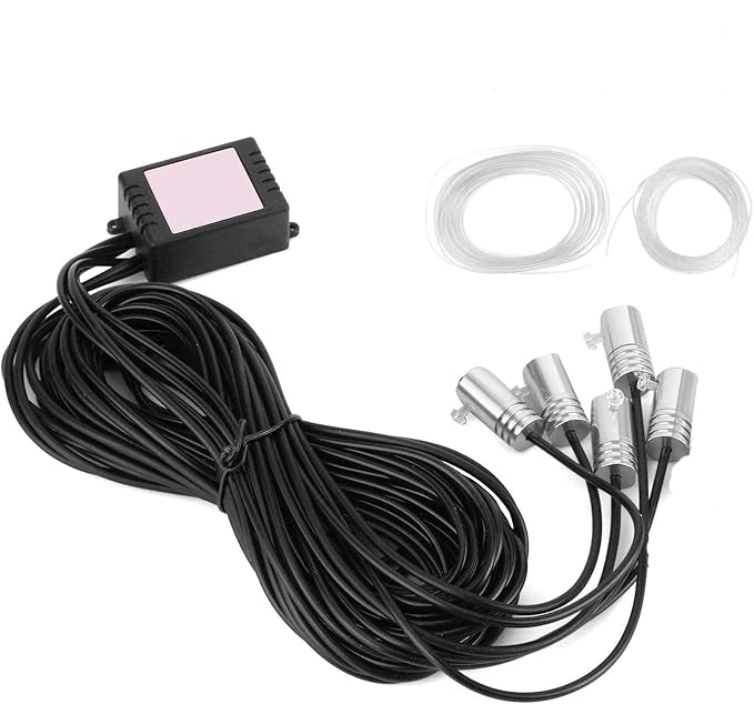 Car Mood: Light LED RGB Color & Sound Phone Control Multiple Modes 5 Lamps for Car Interior