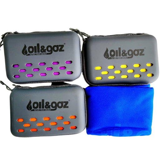 Oil & Gaz Microfiber Towel in a Rubber Bag 50 x 100 cm