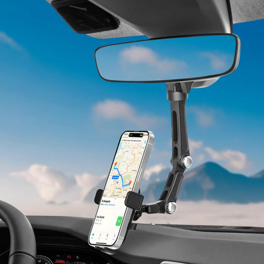 REMAX Car Phone Holder Adjustable Strong Clip Rear view Mirror