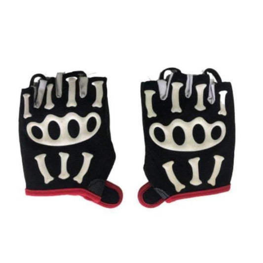 Spakct Unisex Biking Gloves Black & White