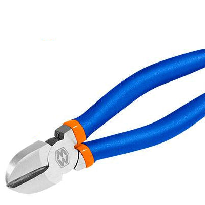 Blue pliers with orange accent 