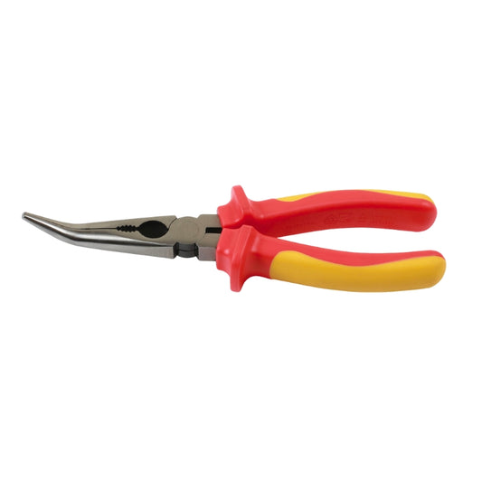 Pair of pliers with red and yellow handles