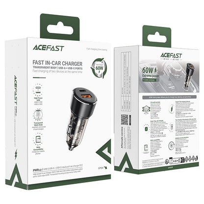 ACEFAST Car Fast Charger with USB-A & USB-C Ports
