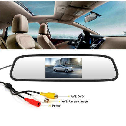 Rear view mirror monitor Camera auto switch 4.3 Inch / 12.7x11 cm