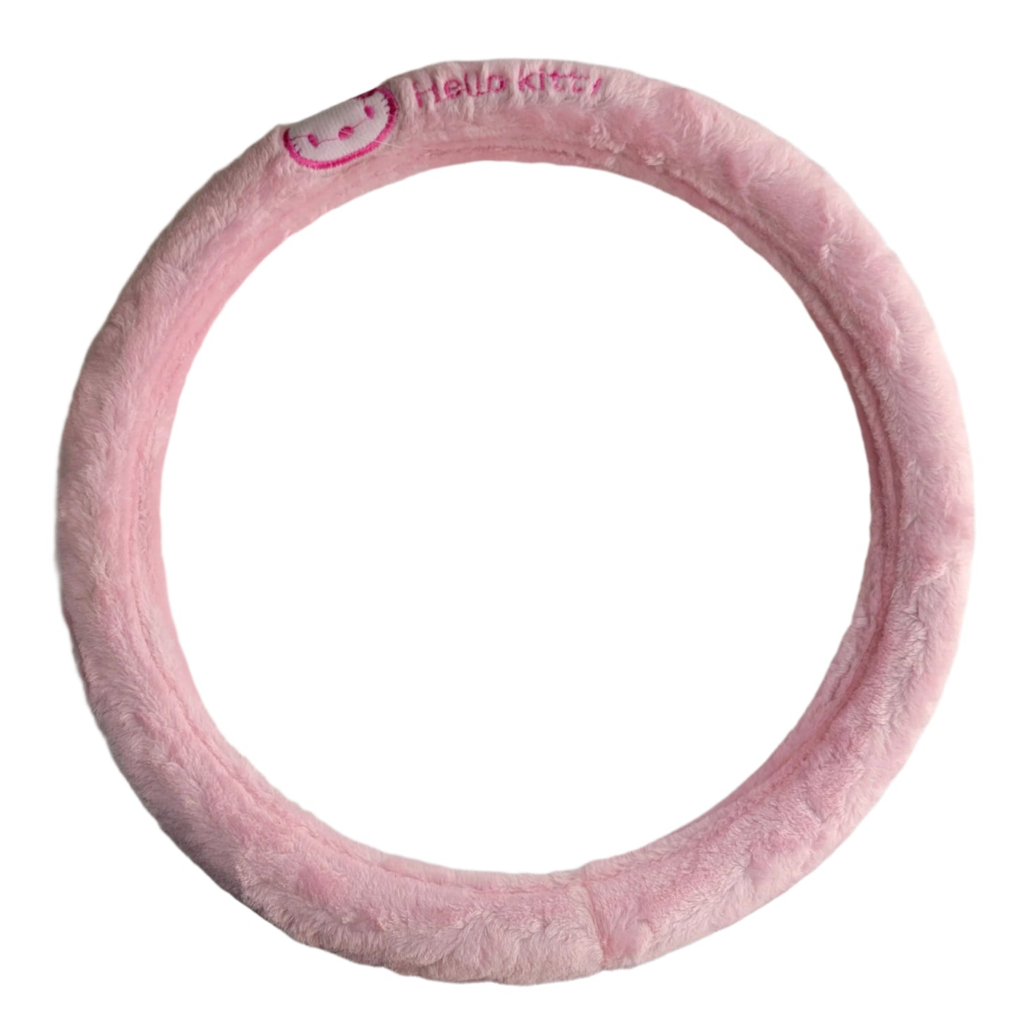 Steering Wheel Cover Hello Kitty Pink Plush 38 cm