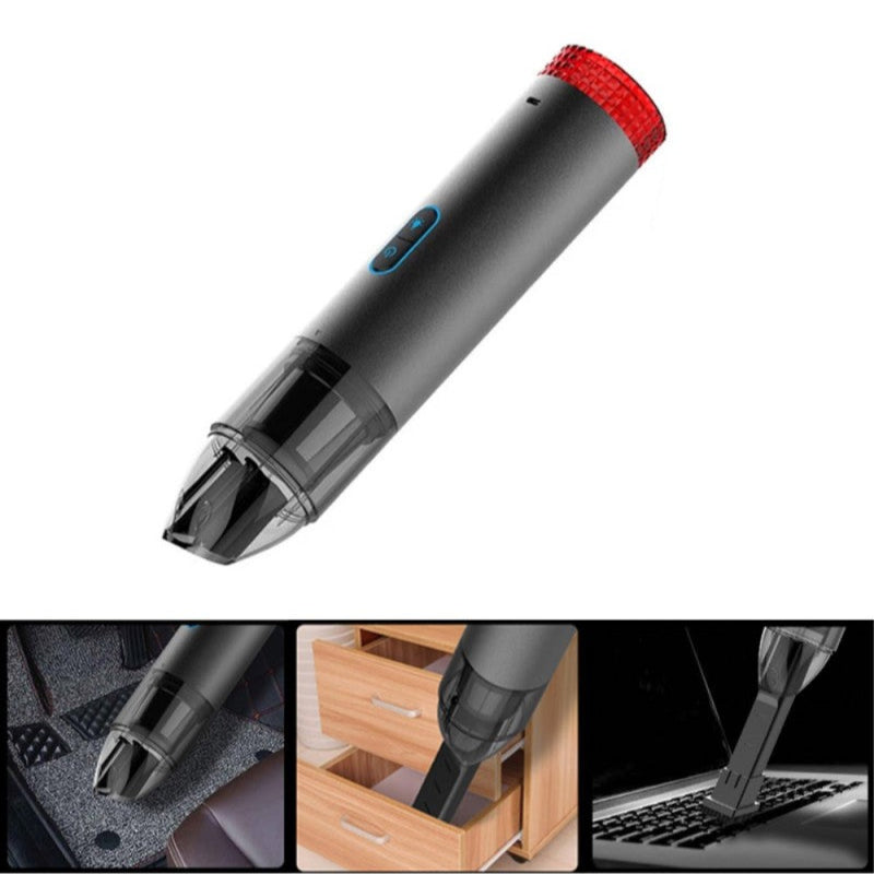 Car Vacuum Cleaner Portable Wireless w Flashing Light